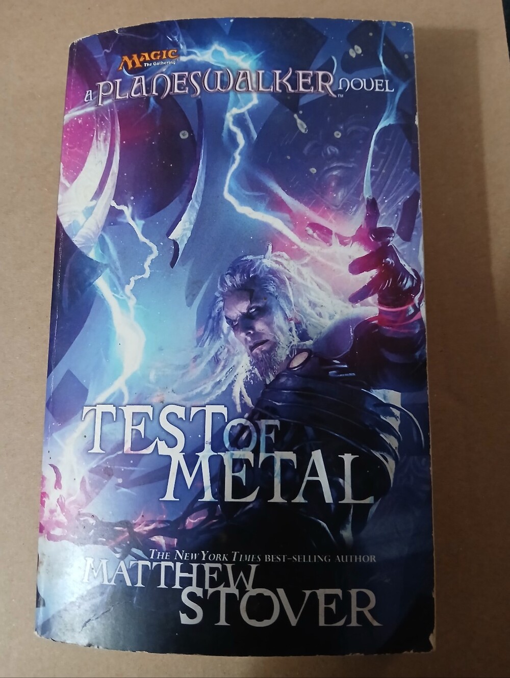 Magic The Gathering Test of Metal Planeswalker 2010 book Stover 1st Print